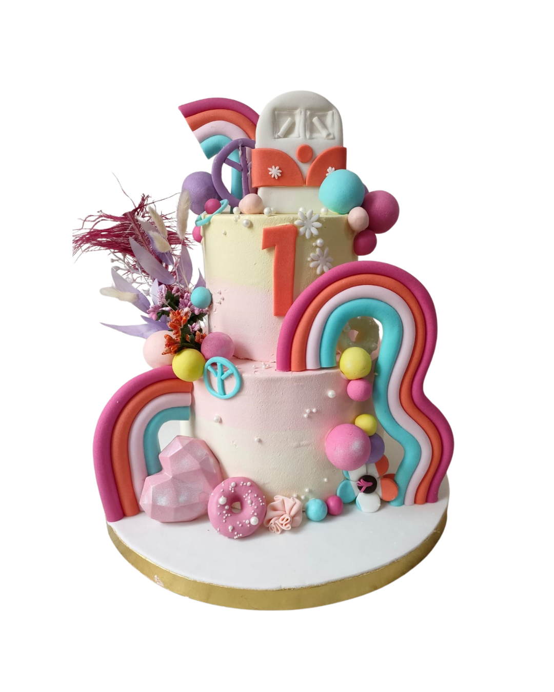 Colorful Two-Tier Delight
