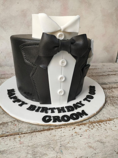 Tuxedo Birthday Cake