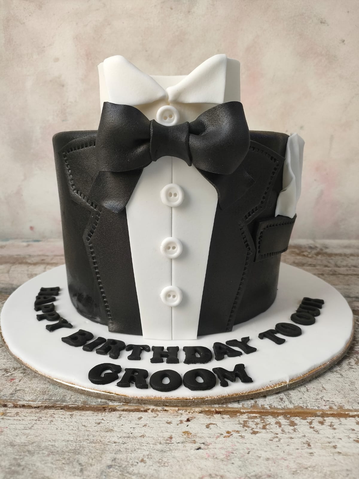 Tuxedo Birthday Cake