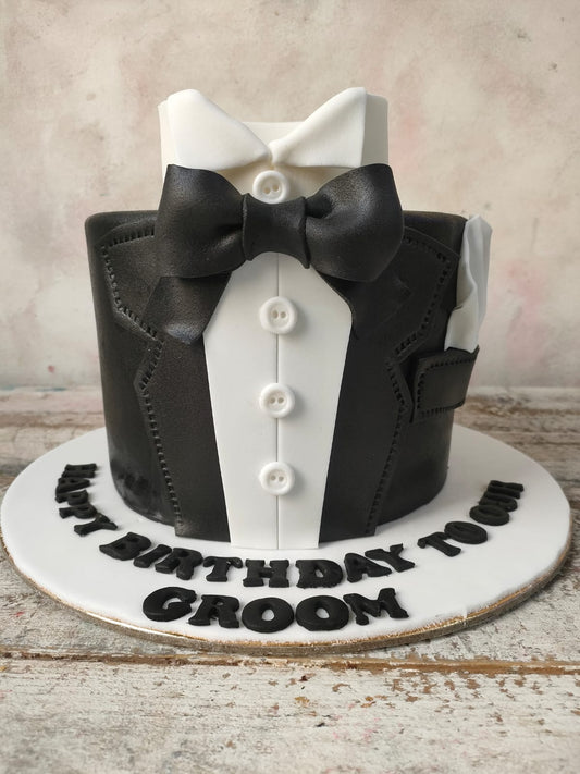 Tuxedo Birthday Cake