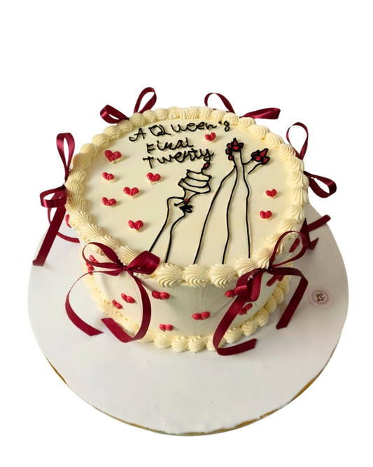 A Queen’s Final Twenty Cake