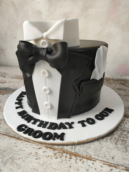 Tuxedo Birthday Cake