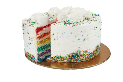 Rainbow Vanilla Cake