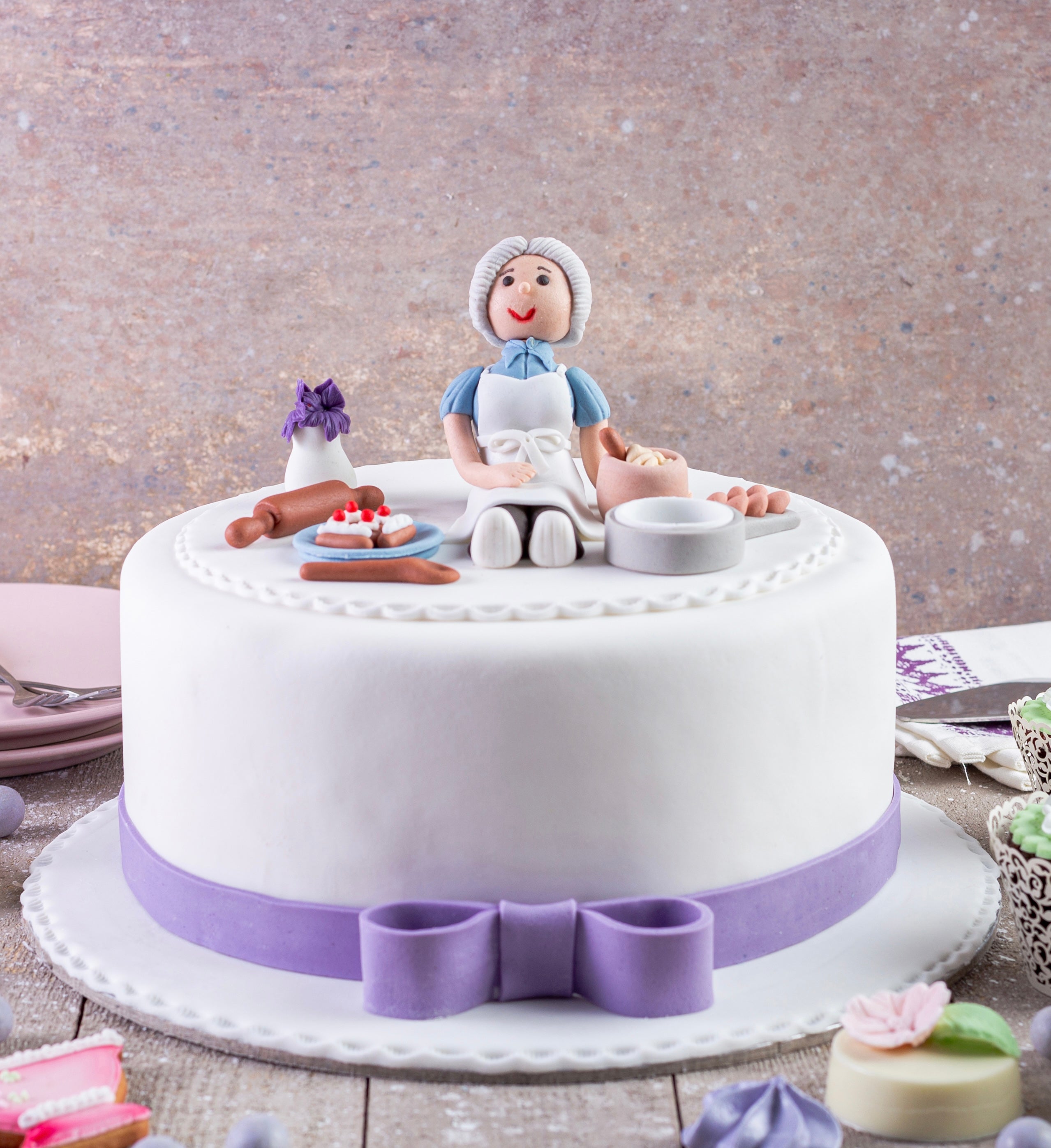 Happy Birthday Grandma Cake Topper With Personalized Age - Sugar Crush Co.